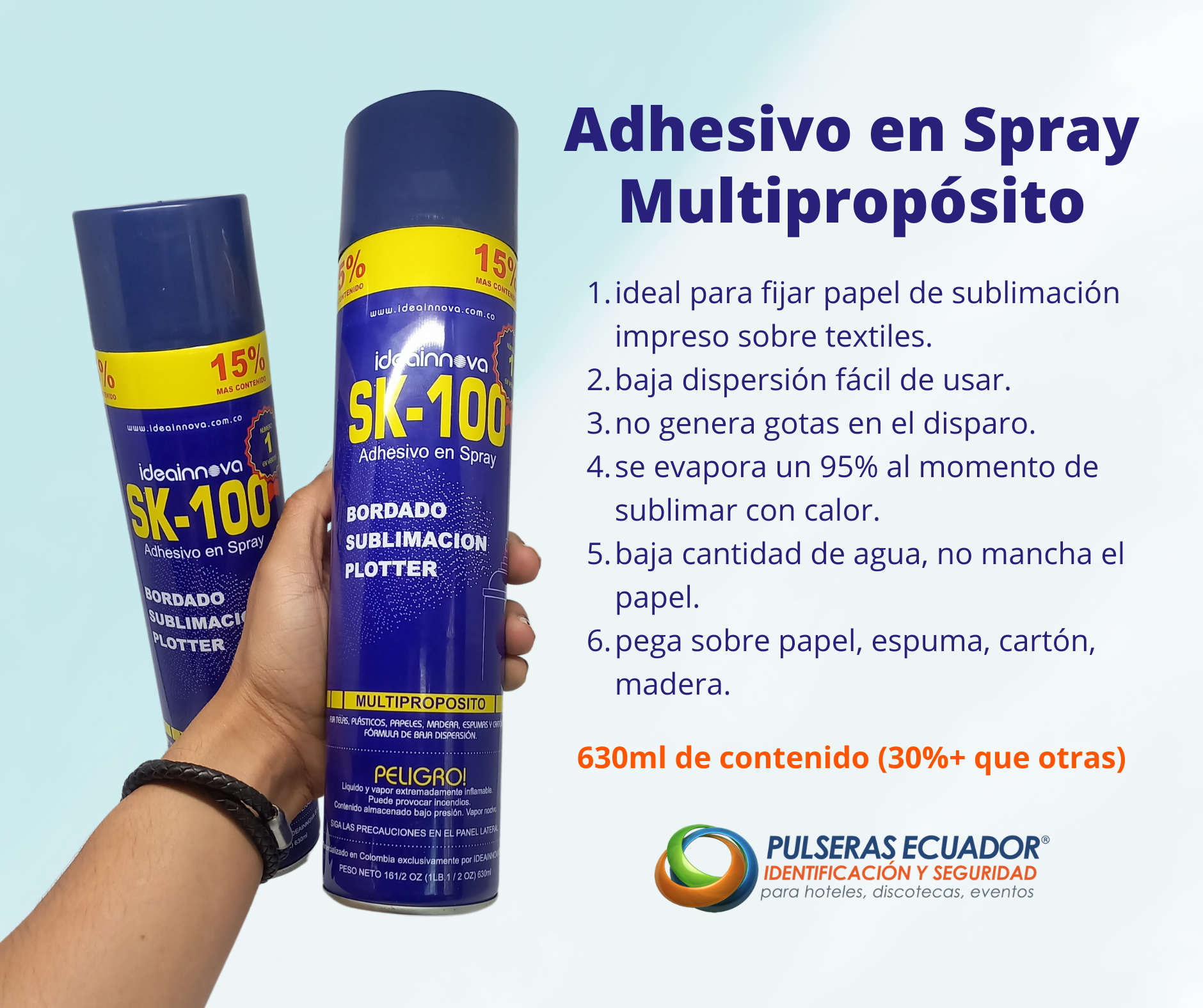 Adhesivo en Spray Multipropósito